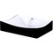 Novatto Black and White Porcelain Bath Sink with Chrome Pop-up Drain NP-01134BWCH - alternate 3